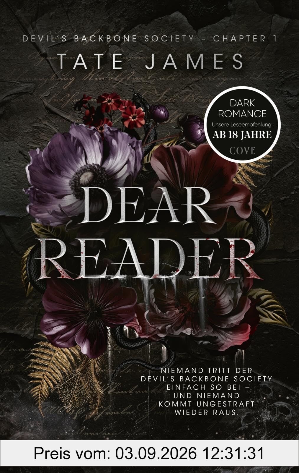 Dear Reader (Devil's Backbone Society 1)