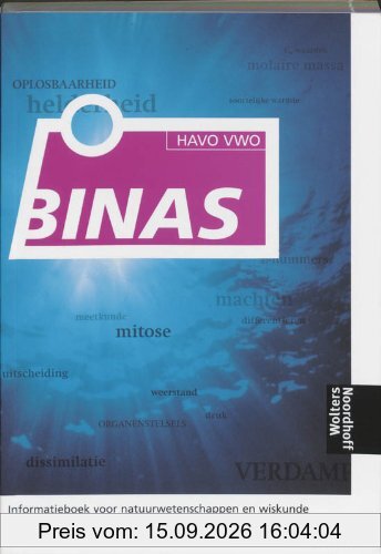 G. Verkerk Binas Havo Vwo, Informatieboek Havo/vwo Voor Het Onderwijs In De Natuurwetenschappen