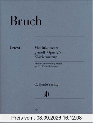 Konzert 1 G-Moll Op 26 Vl Orch. Violine, Klavier