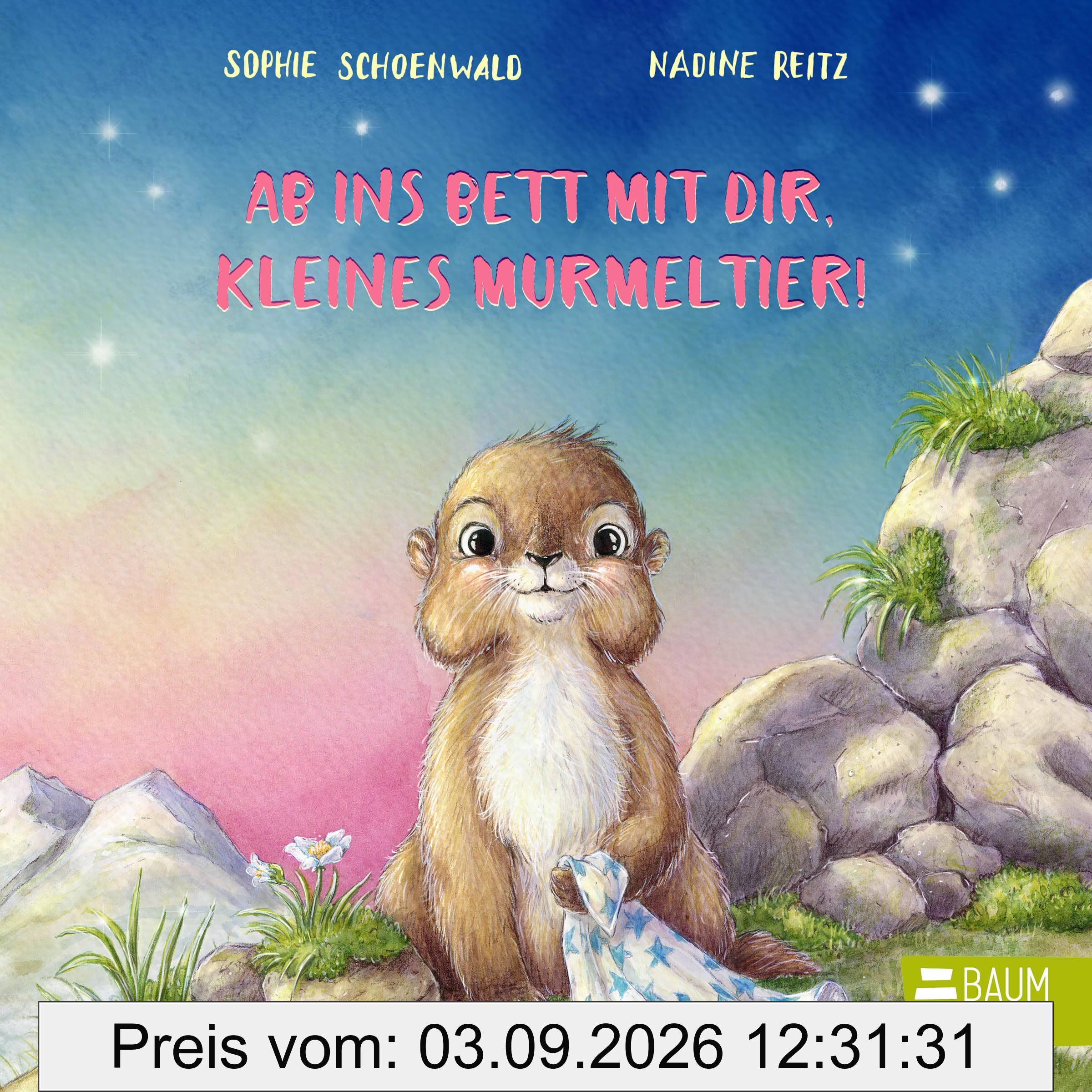 Ab ins Bett mit dir, kleines Murmeltier!: Ein süßes Abenteuer zum Mitmachen für die Kleinsten ab 2 Jahren (Mitmachpappen, Band 11)