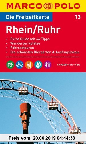 Gebr. - MARCO POLO Freizeitkarte Rhein/Ruhr 1:100.000
