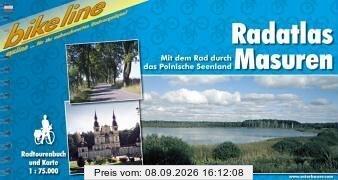 Bikeline Radtourenbuch, Radatlas Masuren: Mit dem Rad durch das Polnische Seenland. Radtourenbuch und Karte 1 : 75 000