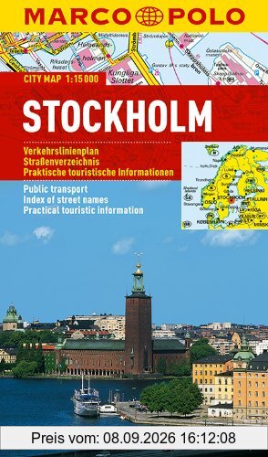 Marco Polo City Map International Stockholm 1:15 000