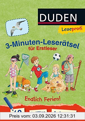 Leseprofi ─ 3-Minuten-Leserätsel für Erstleser: Endlich Ferien!