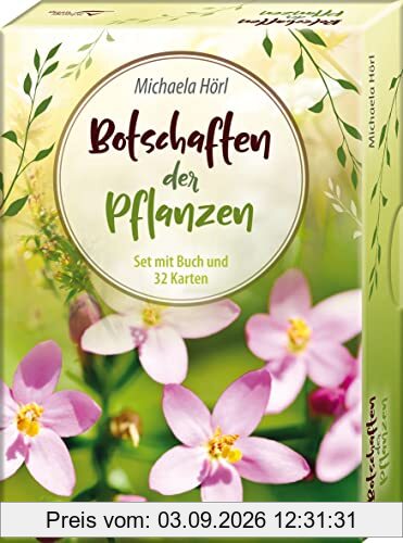 Botschaften der Pflanzen: - Set mit Buch und 32 Karten