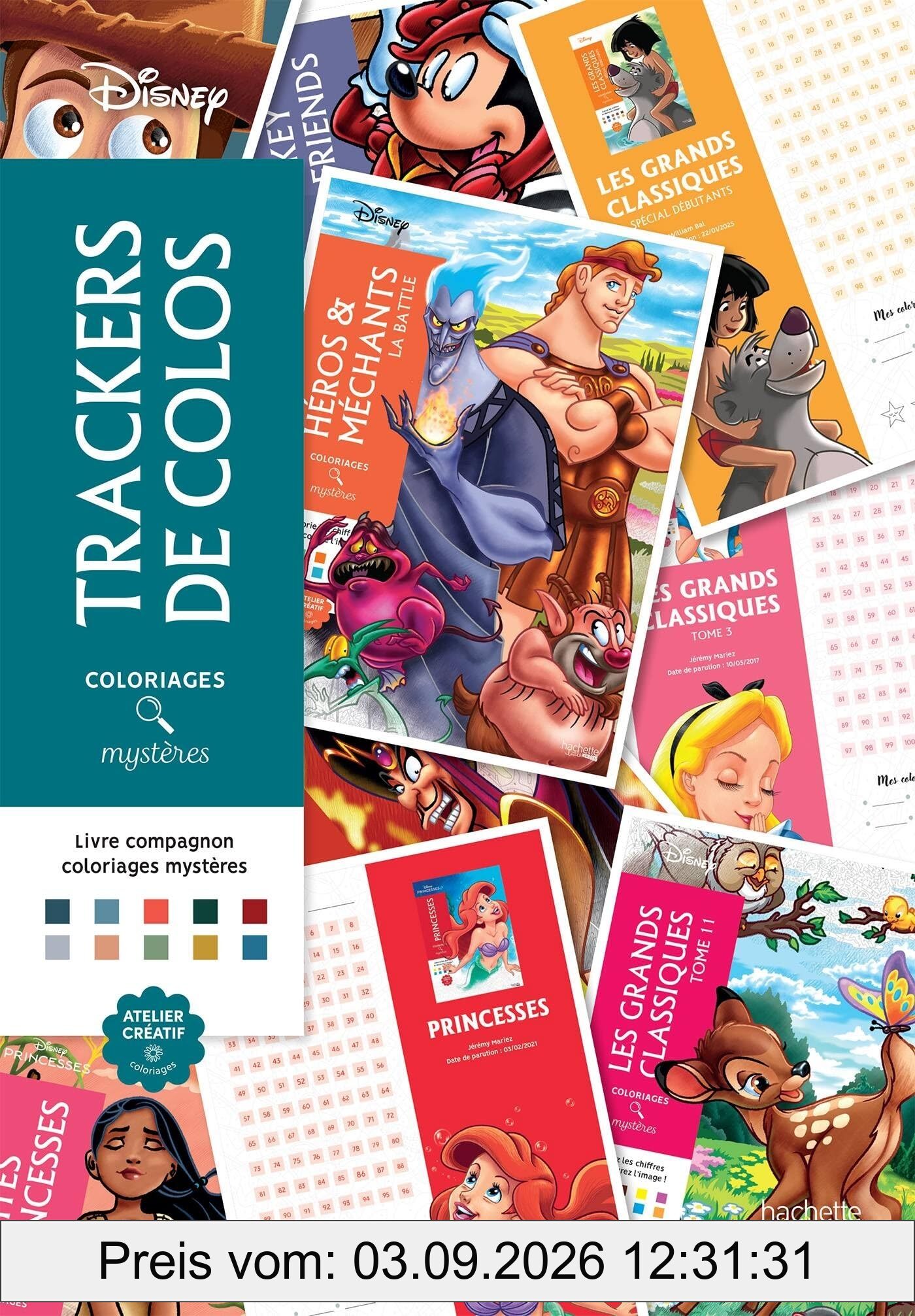 Livre compagnon : Les trackers de coloriages mystères Disney
