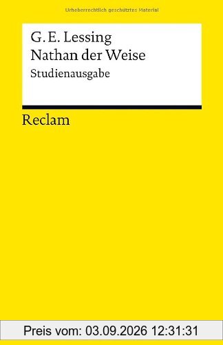 Nathan der Weise: Studienausgabe