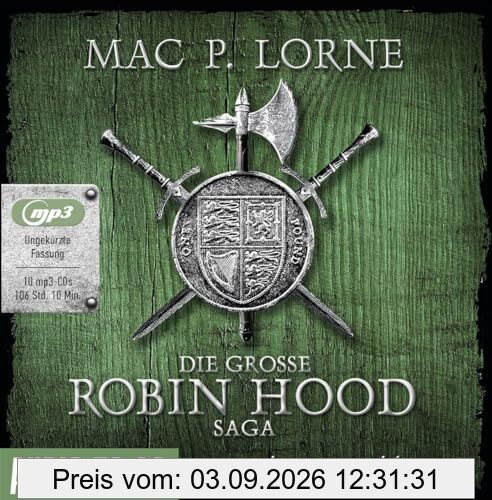 Die große Robin-Hood-Saga,10 Audio-CD, MP3