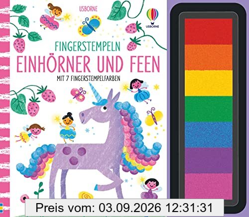 Fingerstempeln: Einhörner und Feen