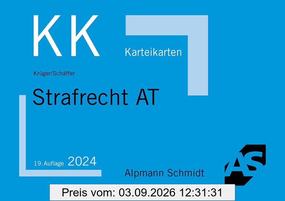 Karteikarten Strafrecht Allgemeiner Teil