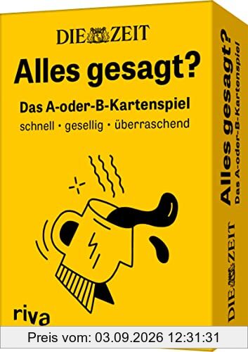 DIE ZEIT »Alles gesagt?«: Das A-oder-B-Kartenspiel