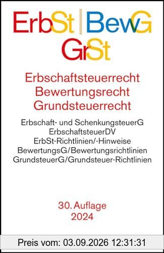 Erbschaftsteuerrecht / Bewertungsrecht / Grundsteuerrecht: Bewertungsgesetz, Bewertungsgesetz-DDR (Auszug), Reichsbewertungsdurchführungsverordnung ... (Auszug), (Beck-Texte im dtv)