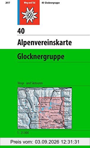 Glocknergruppe: Wege und Skitouren (Alpenvereinskarten)