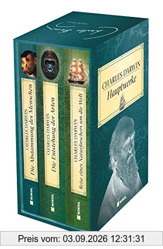 Charles Darwin Hauptwerke: 3 Bände im Schuber: Die Entstehung der Arten, Die Abstammung des Menschen, Reise eines Naturforschers um die Welt
