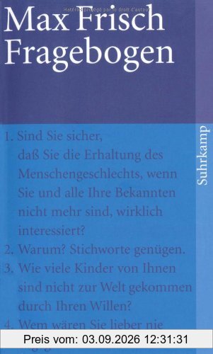 Fragebogen (suhrkamp taschenbuch)