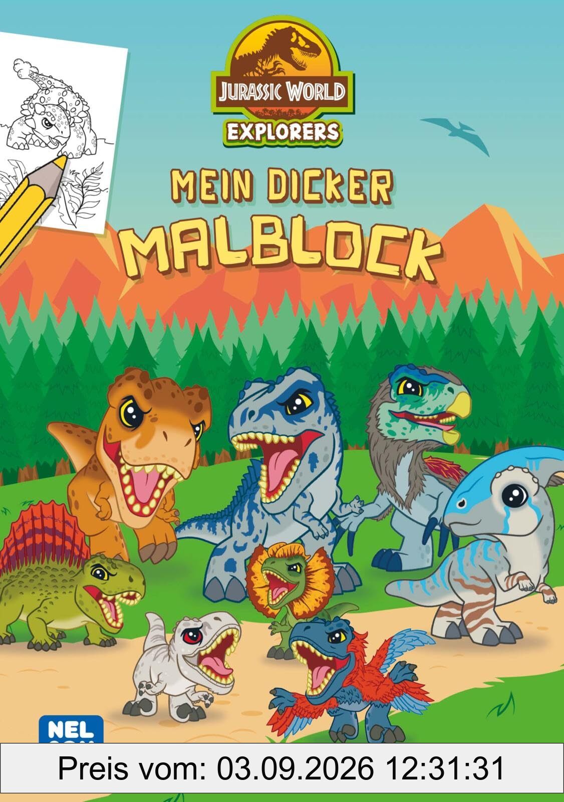 Jurassic World Explorers: Mein dicker Malblock