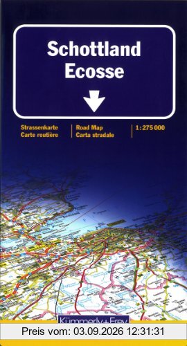 KuF Schottland 1 : 275 000: Ecosse / Scotland / Scozia. Straßenkarte. Sehenswürdigkeiten, Reiseinformationen, Index