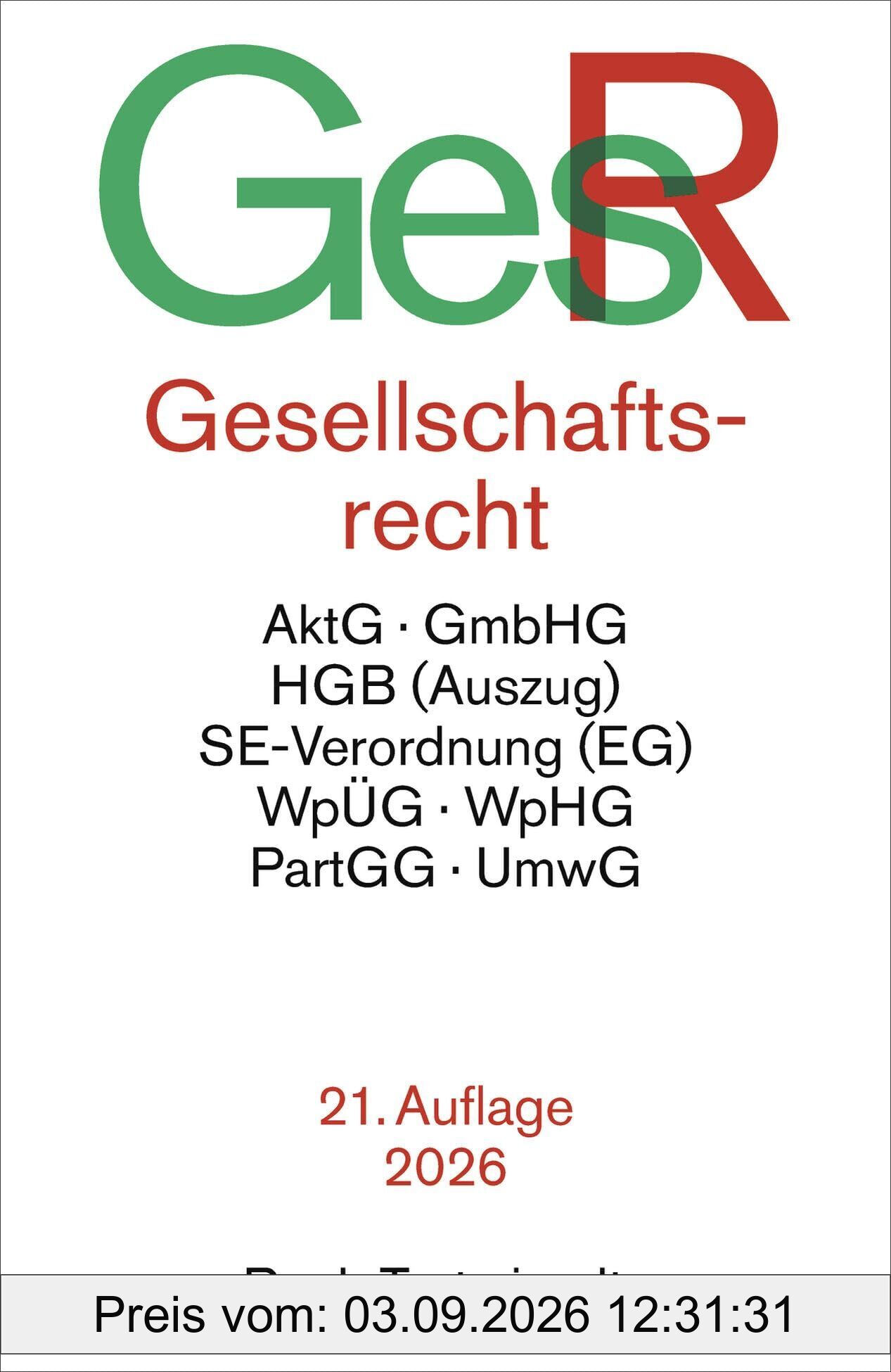 Gesellschaftsrecht. GesR