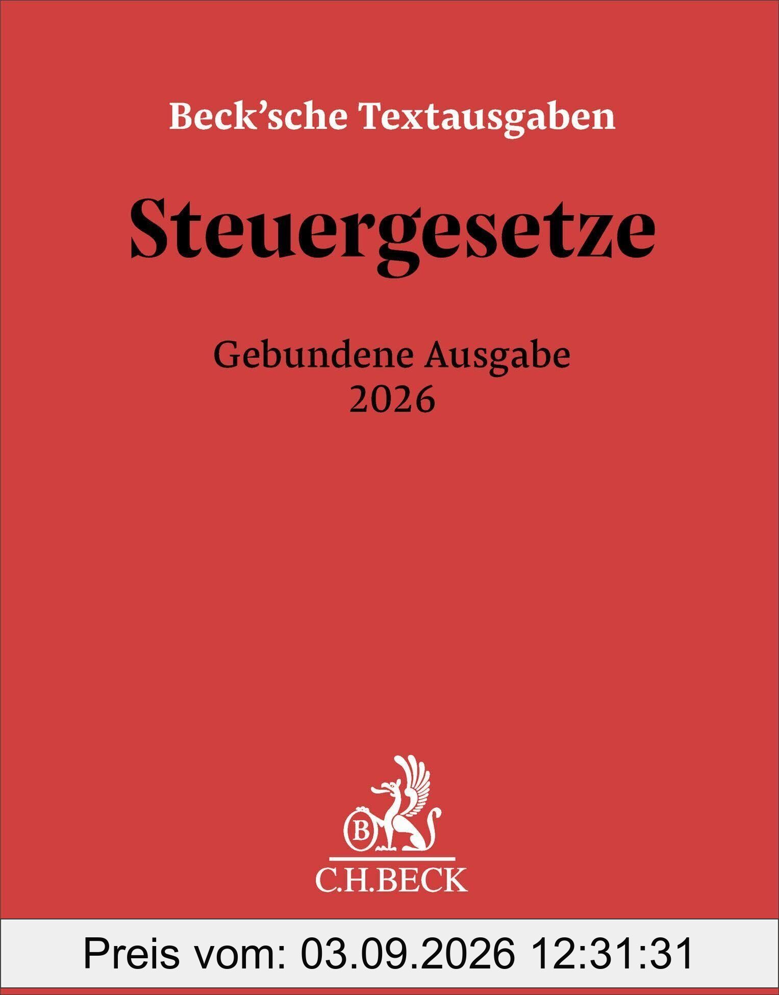 Steuergesetze Gebundene Ausgabe 2026
