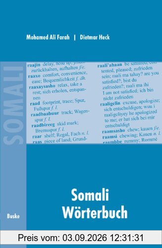 Somali Wörterbuch: Deutsch - Somali / Somali - Englisch - Deutsch