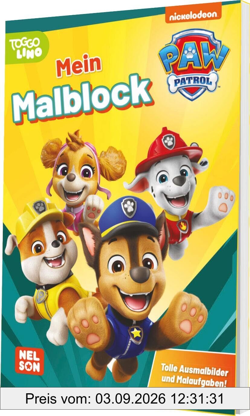 PAW Patrol Kindergartenheft: Mein Malblock: Tolle Ausmalbilder und Malaufgaben! | Mehr als 60 großflächige Malvorlagen und einfache Rätsel ab 3 Jahren