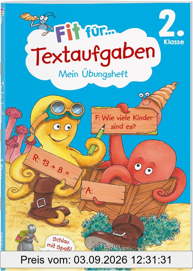 Fit für Textaufgaben 2. Klasse. Mein Übungsheft: Textaufgaben sicher lösen (Fit für die Schule Mein Übungsheft)