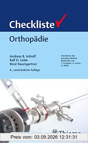 Checkliste Orthopädie (Checklisten Medizin)
