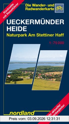 Nordland Karten, Ueckermünder Heide/Oderhaff mit Stadtkarte Ueckermünde