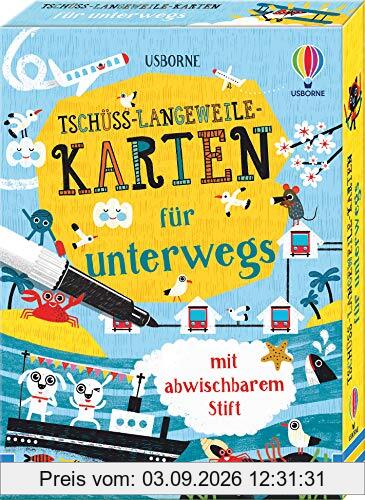 Tschüss-Langeweile-Karten für unterwegs