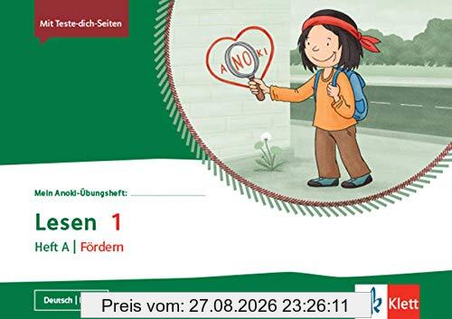 Lesen 1. Heft A | Fördern: Übungsheft Klasse 1 (Mein Anoki-Übungsheft)