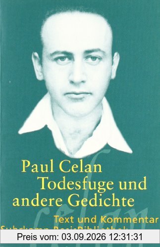»Todesfuge« und andere Gedichte: Text und Kommentar (Suhrkamp BasisBibliothek)