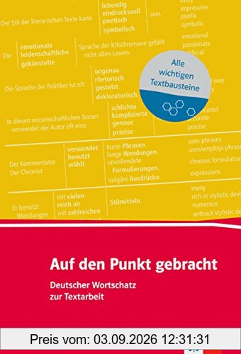 Auf den Punkt gebracht (B1+): Deutscher Wortschatz zur Textarbeit