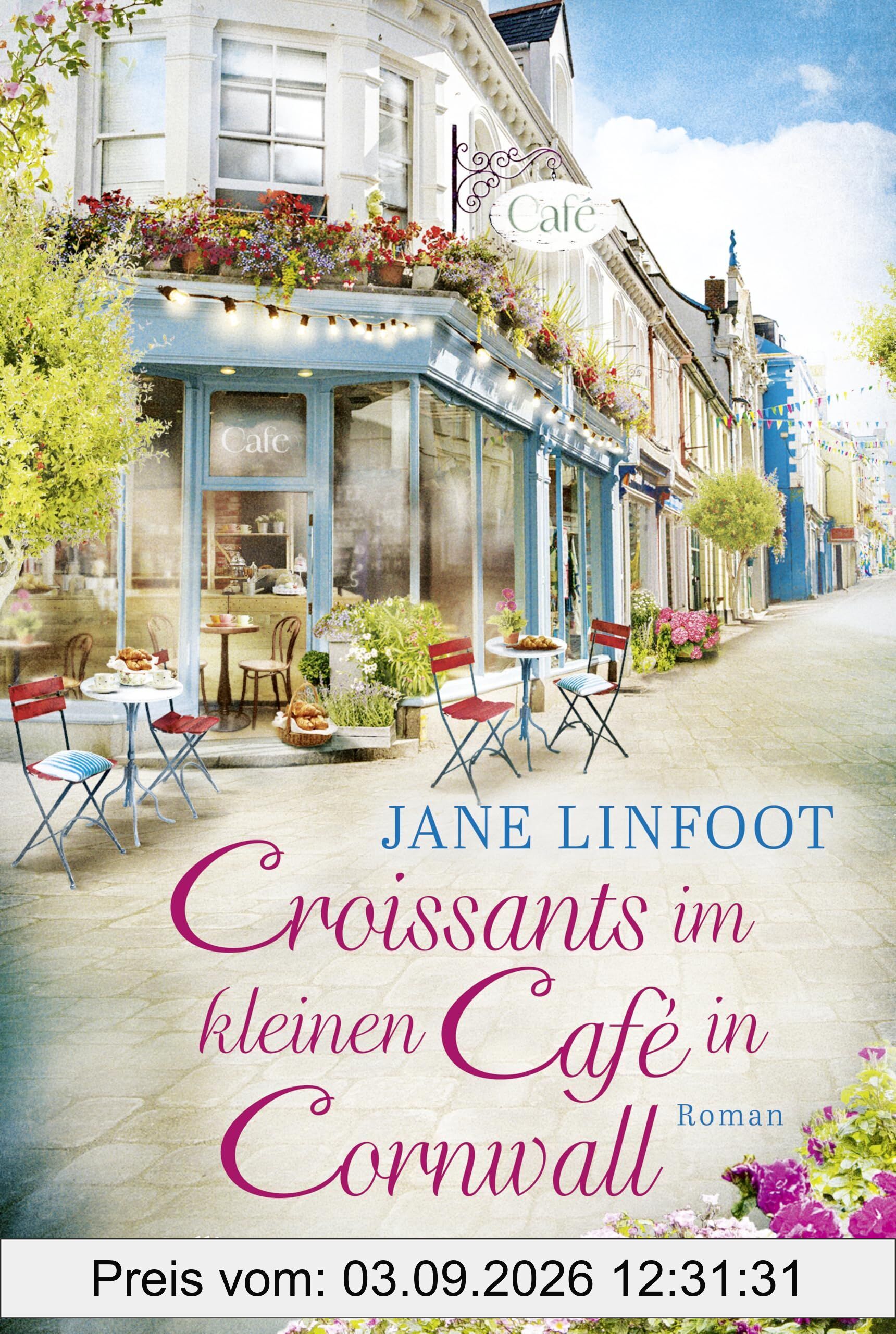 Croissants im kleinen Café in Cornwall