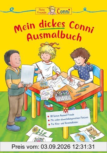 Conni Gelbe Reihe (Beschäftigungsbuch): Mein dickes Conni-Ausmalbuch: Tolle Ausmalbilder für Conni-Fans ab 5 Jahren
