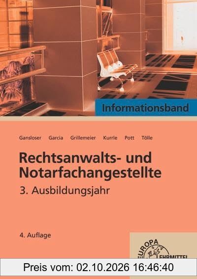 Rechtsanwalts- und Notarfachangestellte, Informationsband 3. Ausbildungsjahr