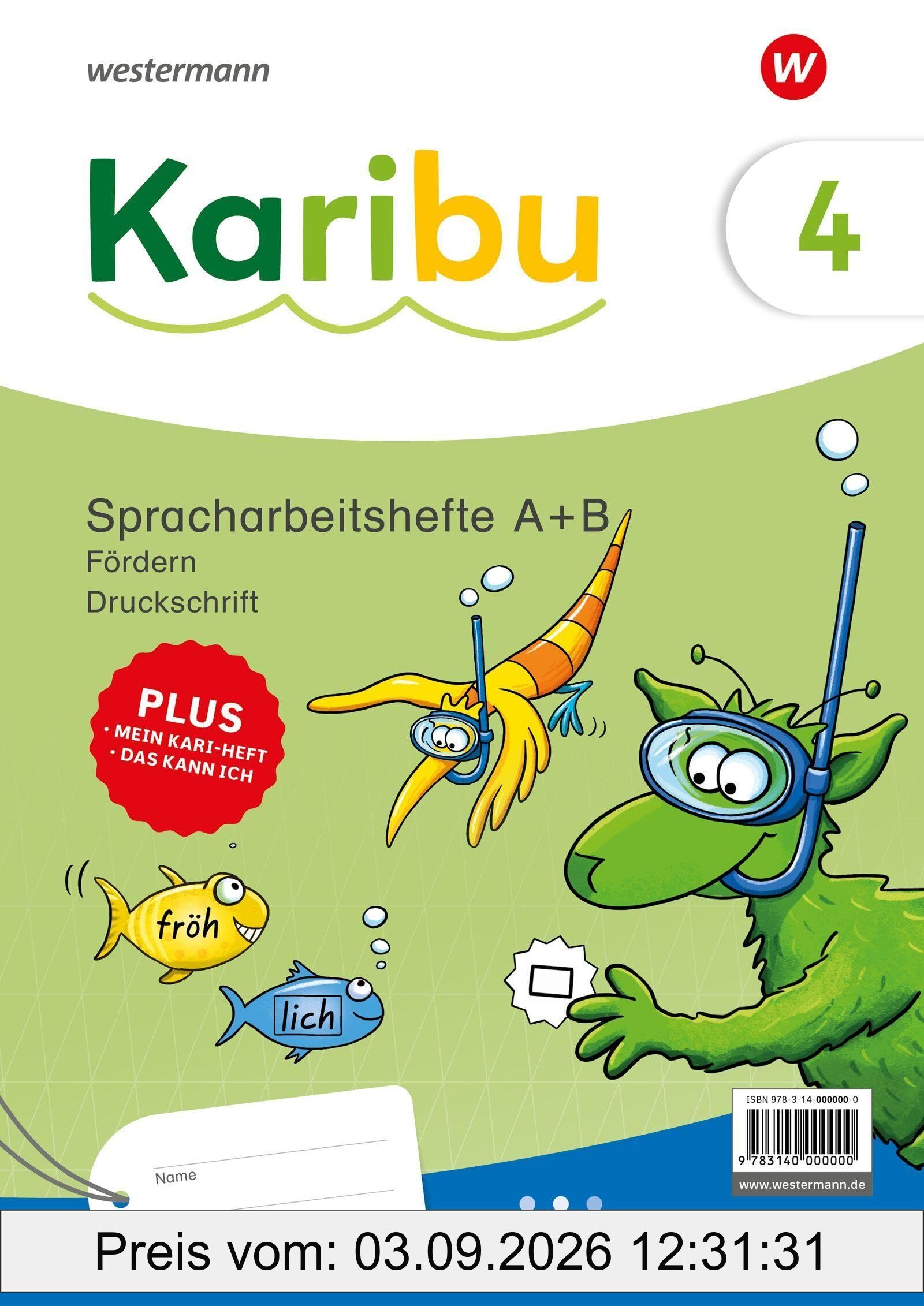 Karibu. Paket Spracharbeitshefte Fördern 4 (A + B) Ausgabe 2024