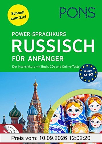 PONS Power-Sprachkurs Russisch für Anfänger: Der Intensivkurs mit Buch, CDs und Online-Tests