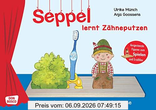 Seppel lernt Zähneputzen.: Richtig Zähne putzen: eine Geschichte mit dem Kasperl für Krippe und Kindergarten. Spielfertige Figuren, Kulissen, Textheft. (Kasperlestücke für die Erzählschiene)