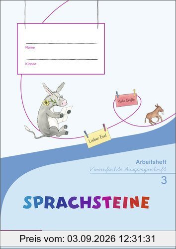 SPRACHSTEINE Sprachbuch - Ausgabe 2014 für Bayern: Arbeitsheft 3 VA
