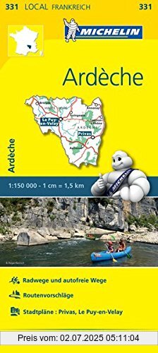 Die Buchhandlung in Oelde hat das Buch Michelin Ardeche-Haute Loire: Straßen- und Tourismuskarte 1:150.000 (MICHELIN Localkarten)