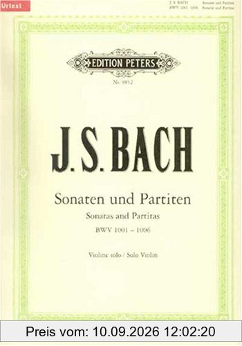 Sonaten und Partiten für Violine solo BWV 1001-1006 / URTEXT: für Violinen allein