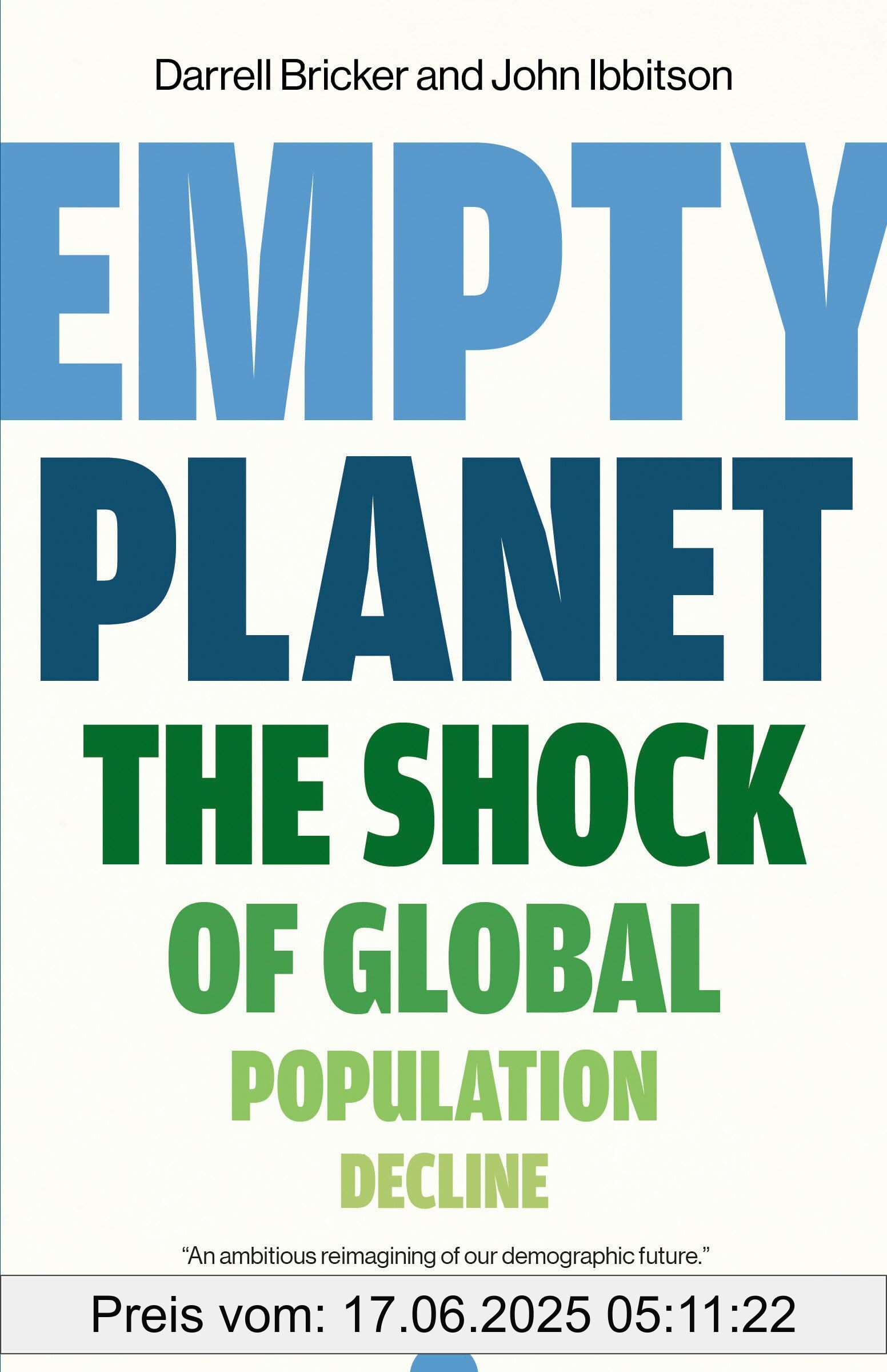 Brand : Signal, Binding : paperback, Label : Empty Planet : The Shock of Global Population Decline, medium : paperback, numberOfPages : 304, publicationDate : 2020-02-04, releaseDate : 2020-02-04, languages : english, ISBN : 0771050909