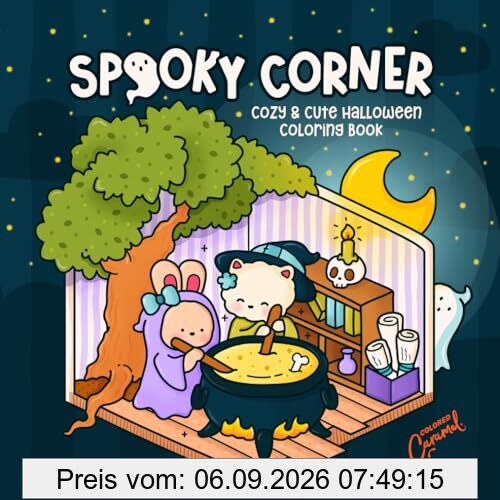 Spooky Corner: Cozy & Cute Halloween Coloring Book