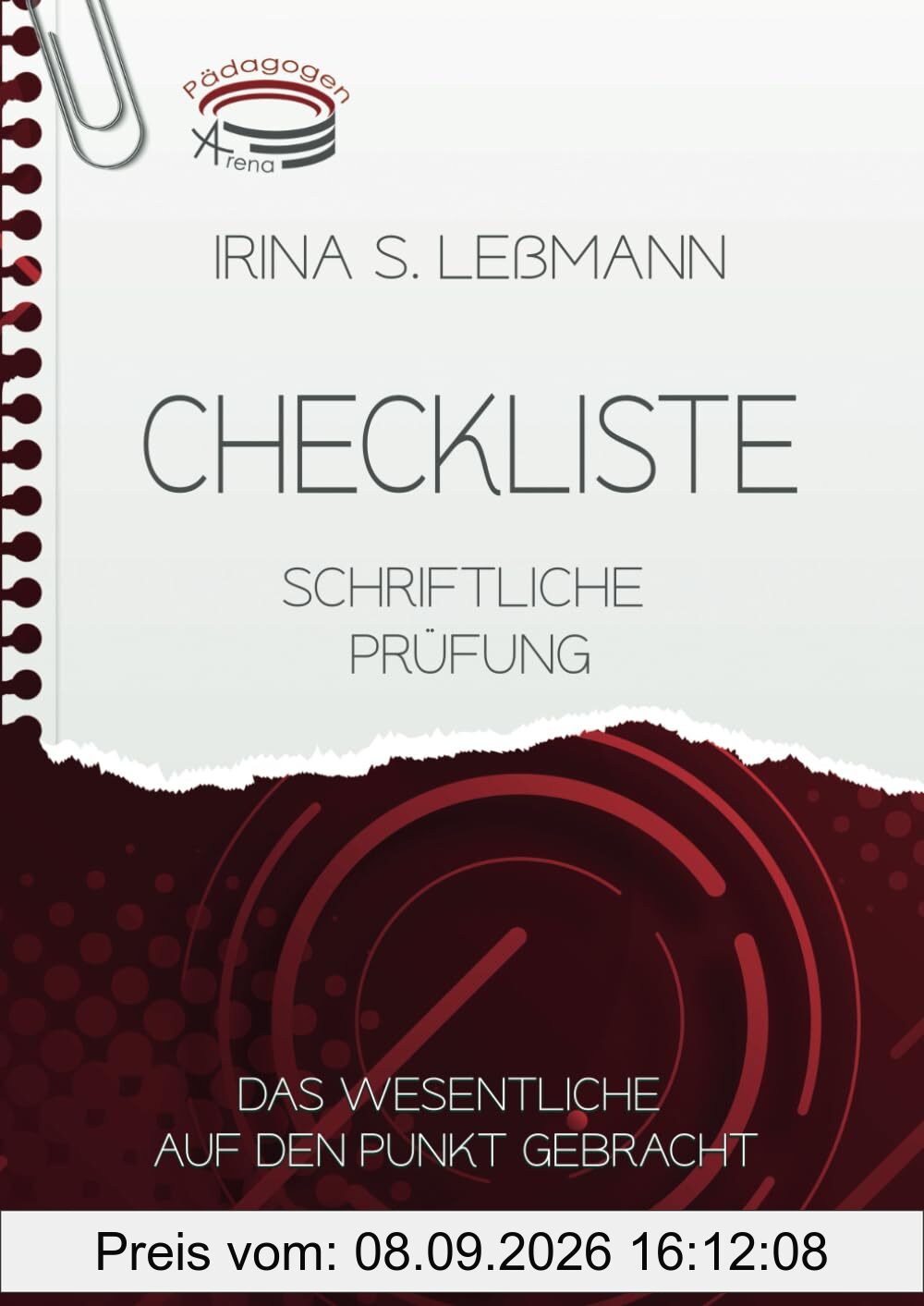 Checkliste Schriftliche Prüfung: Prüfungsvorbereitung zum Geprüften Aus- und Weiterbildungspädagogen (IHK)