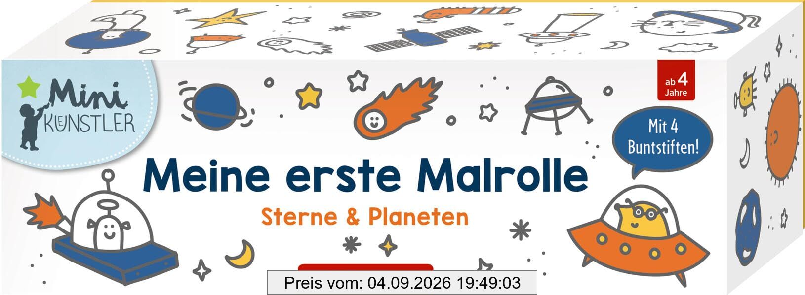 Meine erste Malrolle: Sterne & Planeten (Mini-Künstler)
