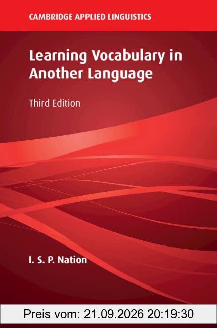 Learning Vocabulary in Another Language (Cambridge Applied Linguistics)