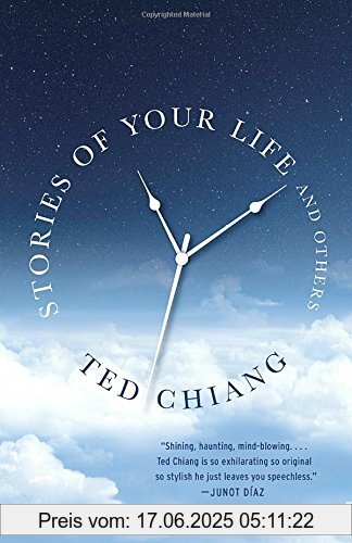 Binding : Taschenbuch, Edition : Reissue, Label : Vintage, Publisher : Vintage, NumberOfItems : 1, PackageQuantity : 1, medium : Taschenbuch, numberOfPages : 304, publicationDate : 2016-06-14, releaseDate : 2016-06-14, authors : Ted Chiang, languages : english, ISBN : 1101972122