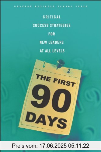 Binding : Gebundene Ausgabe, Label : Harvard Business Review Press, Publisher : Harvard Business Review Press, NumberOfItems : 1, medium : Gebundene Ausgabe, numberOfPages : 208, publicationDate : 2003-10-01, authors : Michael Watkins, languages : english, ISBN : 1591391105
