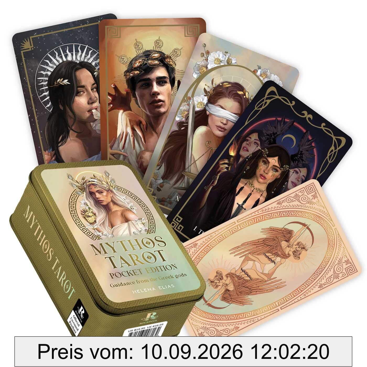 Mythos Tarot Pocket Tin Edition: Guidance from the Greek Gods (Rockpool Tarot)