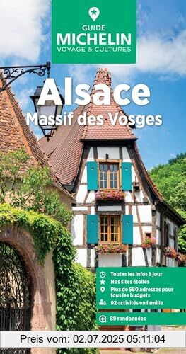 Die Buchhandlung in Oelde hat das Buch Michelin Le Guide Vert Alsace et les Vosges: Massif des Vosges (MICHELIN Grüne Reiseführer)